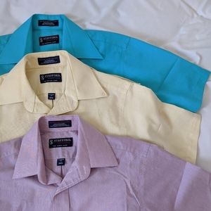 LOT of 3 Collared Button Up Short Sleeve Polos